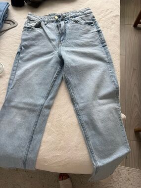 Zara Light Blue Boyfriend Jeans